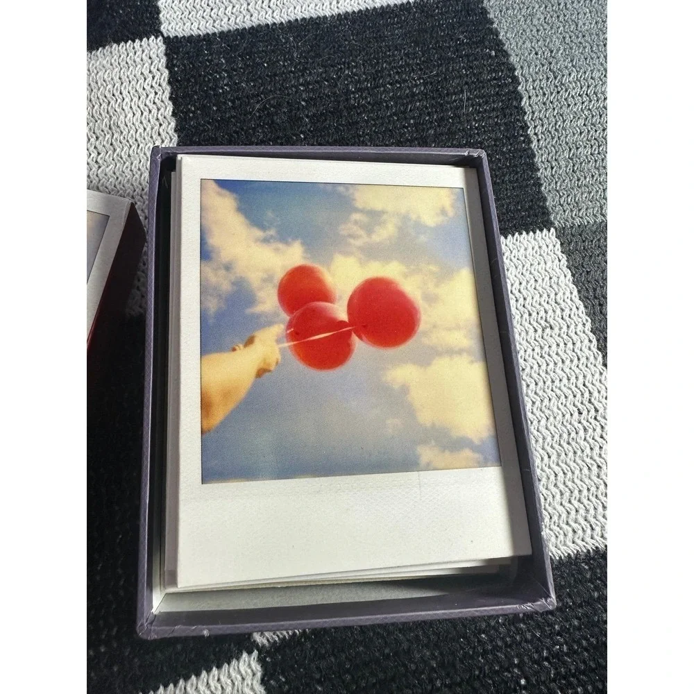 Polaroid, notecards and envelopes